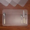 Cross-border best-selling rounded corner transparent PP placemats, children's food MATS, Amazon bestsellers, easy-to-rinse and wipe table MATS Specification image